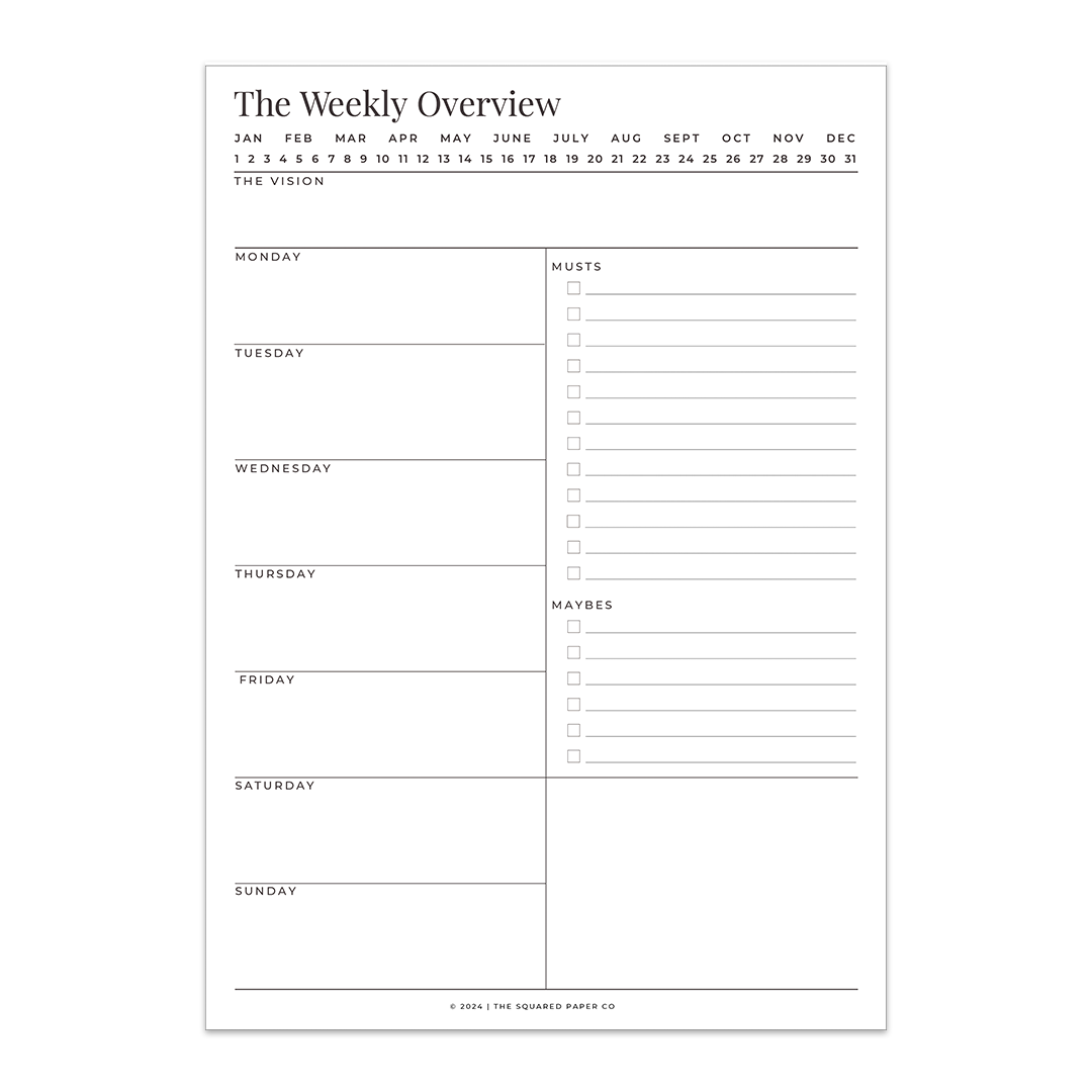 PREORDER The Weekly Notepad 2