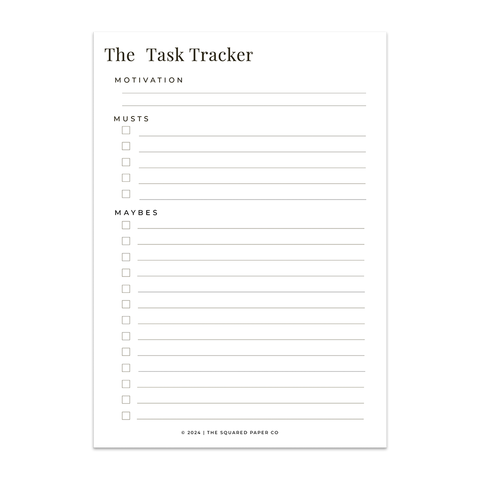 PREORDER The Task Tracker Stickypad