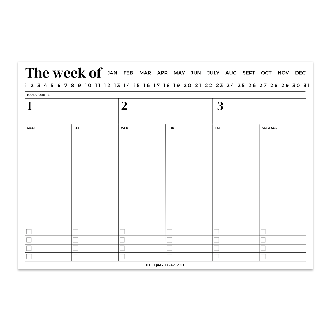 The Weekly Notepad 1