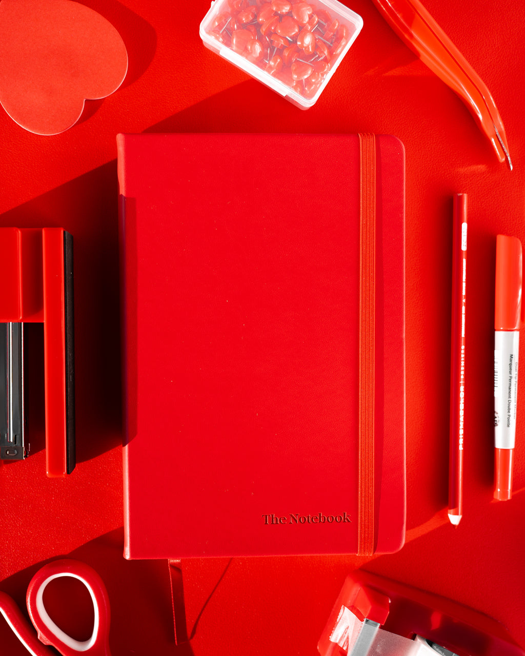 Ruby Red Notebook The Notebook - Cherry Red – The Squared Paper Co